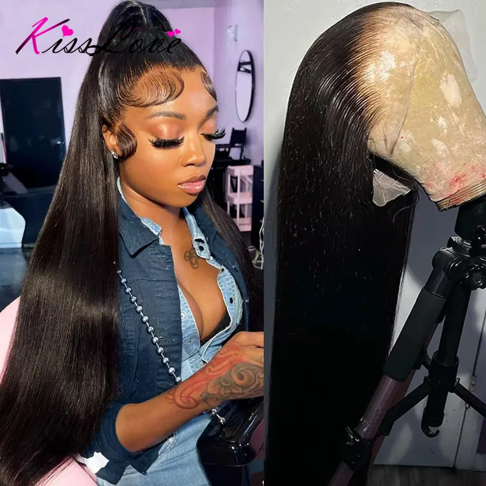 HD Transparent 360 Lace Frontal Wig Human Hair Wigs For Women