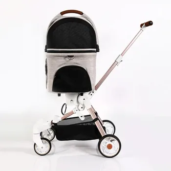 4003-9c4e7a.jpg Whole Sale Luxury Pet Cat Stroller Dog Wheels Outdoor Travel Pet Carrier Backpack