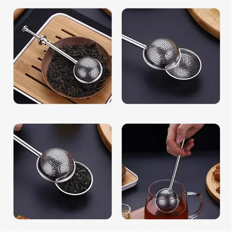 Reusable Stainless Steel Telescopic Tea Infuser for Spice Herb Mate Leaf Strainer Balls Filter Diffuser KitchenTeapot Teaware
