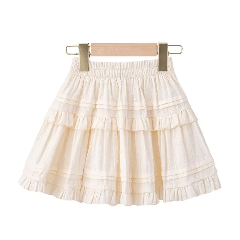 2-13Years Toddler Kids Platted Skirts for Girls Elastic Waist tutu Skirt Children Summer Shorts Skirt 4 5 6 7 8 9 10 11 12