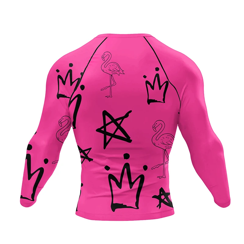 Boxing Compression MMA T-Shirts Shorts for Men Gym Workout Sportswer Undershirts Sets Rash Guard Athletic Rahsguard T-Shirt Tops sports apparel mens t shirt