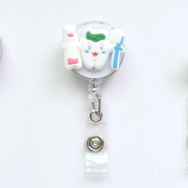 1PCS Retractable Pull Badge Nurse Cute Badge Reel Clip Badge