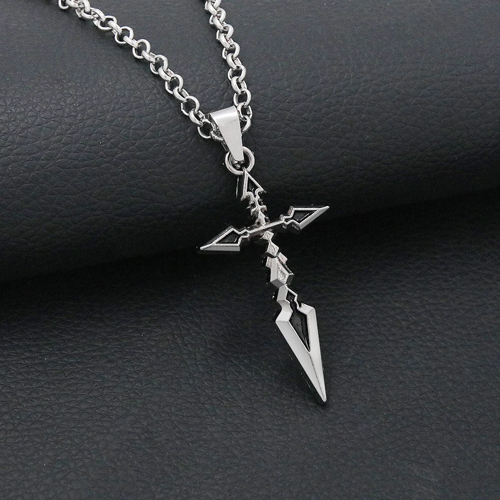Anime Fate Stay Night Necklace Fate Zero Saber Emiya Cross Pendant