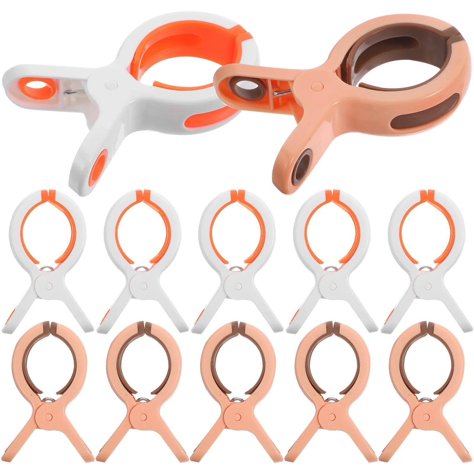 

12 Pcs Beach Towel Chair Clips An Fittings Clothespin Abs for Chairs Cruise Holders Recliner