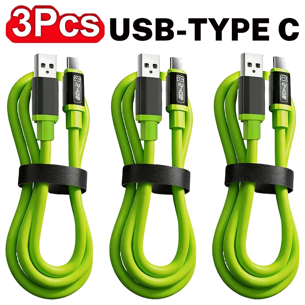 ตัวเลือกสินค้า สายชาร์จ USB-C to C 3 ชิ้น รองรับ PD 240W สำหรับ iPhone Samsung Xiaomi หลายความยาว