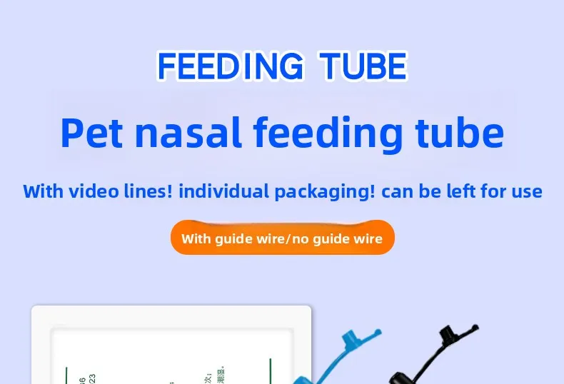 Pet nasal feeding tube size chart