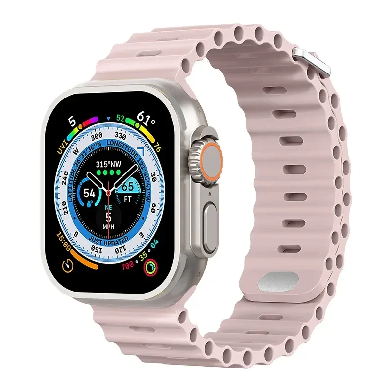 Ocean Silicone Strap for Apple Watch - Durable and Stylish Wristband