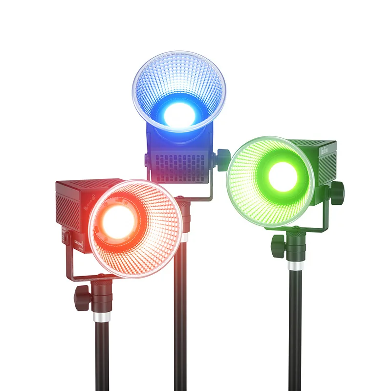 휴대용 COB 비디오 라이트 2700K-7500K 바이 컬러 RGB 필 라이트, 카메라 비디오 사진용 휴대용 소형 스튜디오 라이트, 60W