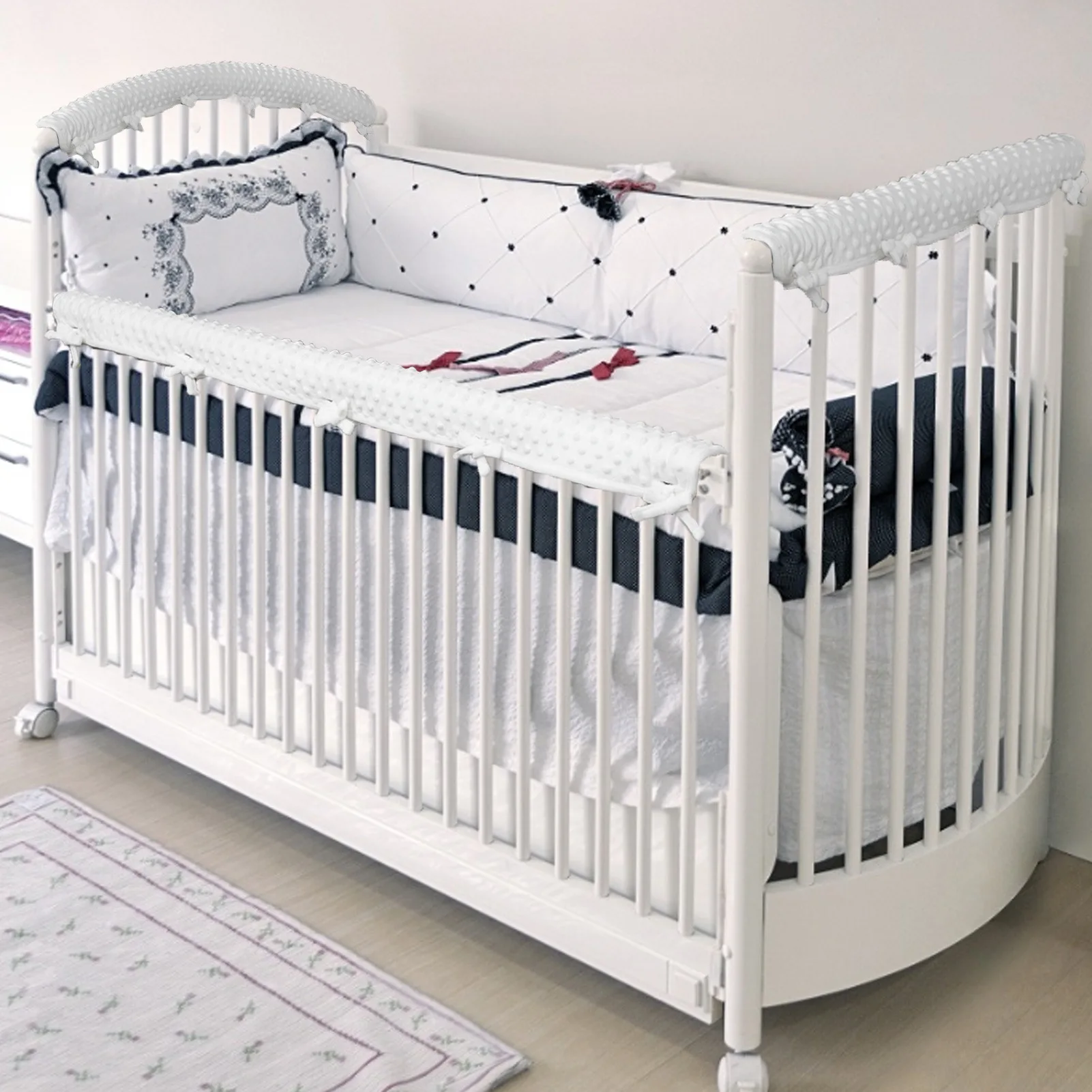 cama, Colchão Pillow Set, Cot Fence Protector,