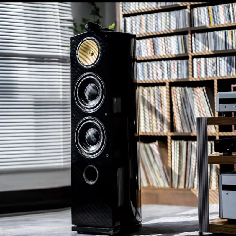 250W 8-inch Floor Passive Speaker High-fidelity Three-way Surround Nautilus Speaker High-end Home Theater home