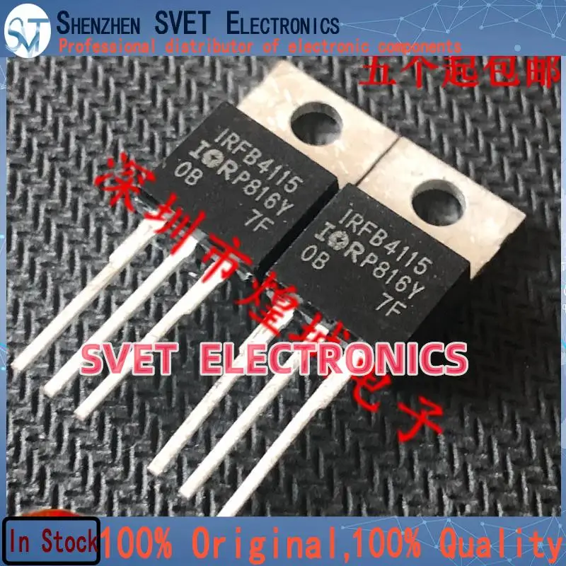 10PCS-50PCS IRFB4115 IRFB4115PBF TO-220 150V 104A Original In Stock ping