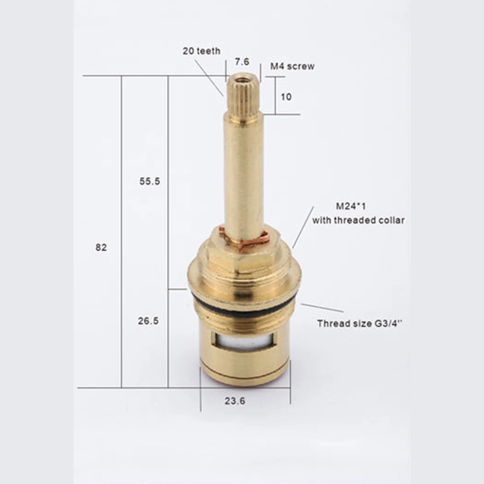 Valvole Acqua Calda Fredda 4 Cartucce Per Rubinetto Ceramica 1/2'' - Ricambio Per Cucina E Bagno Ricambio Rubinetto Bagno