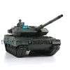 Henglong 1/16 Customized Leopard2A6 Remote Control Tank 3889 With Metal Tracks BB pellets Cannon Retractable 7.0 Version As Gift 3