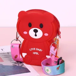Petit ours Pop It Fidget Toys, porte monnaie à bulles, fossettes simples Anti Stress, décompression sensorielle, jouet à presser pour enfants 