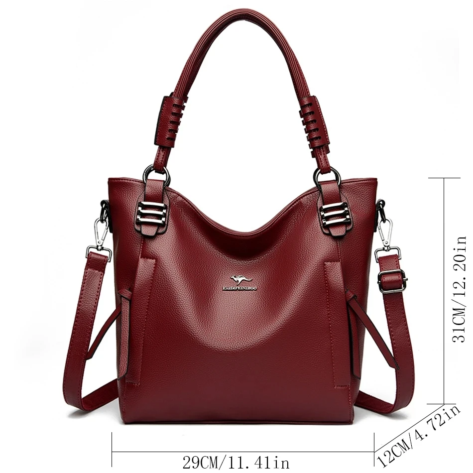 Sac Fourre-tout Design Vintage à Serrure – Femme – Simili Cuir – Polyvalent