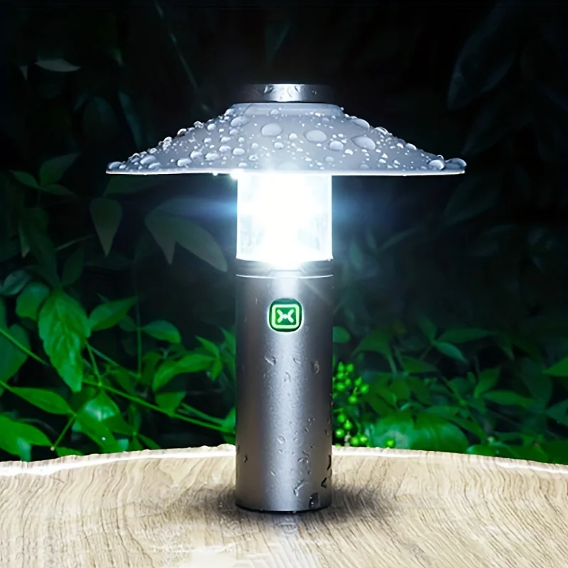 Outdoor LED Flashlight Powerful Camping Lights USB Rechargeable Tent Portable Lanterns With Battery Fishing Emergency Lamp