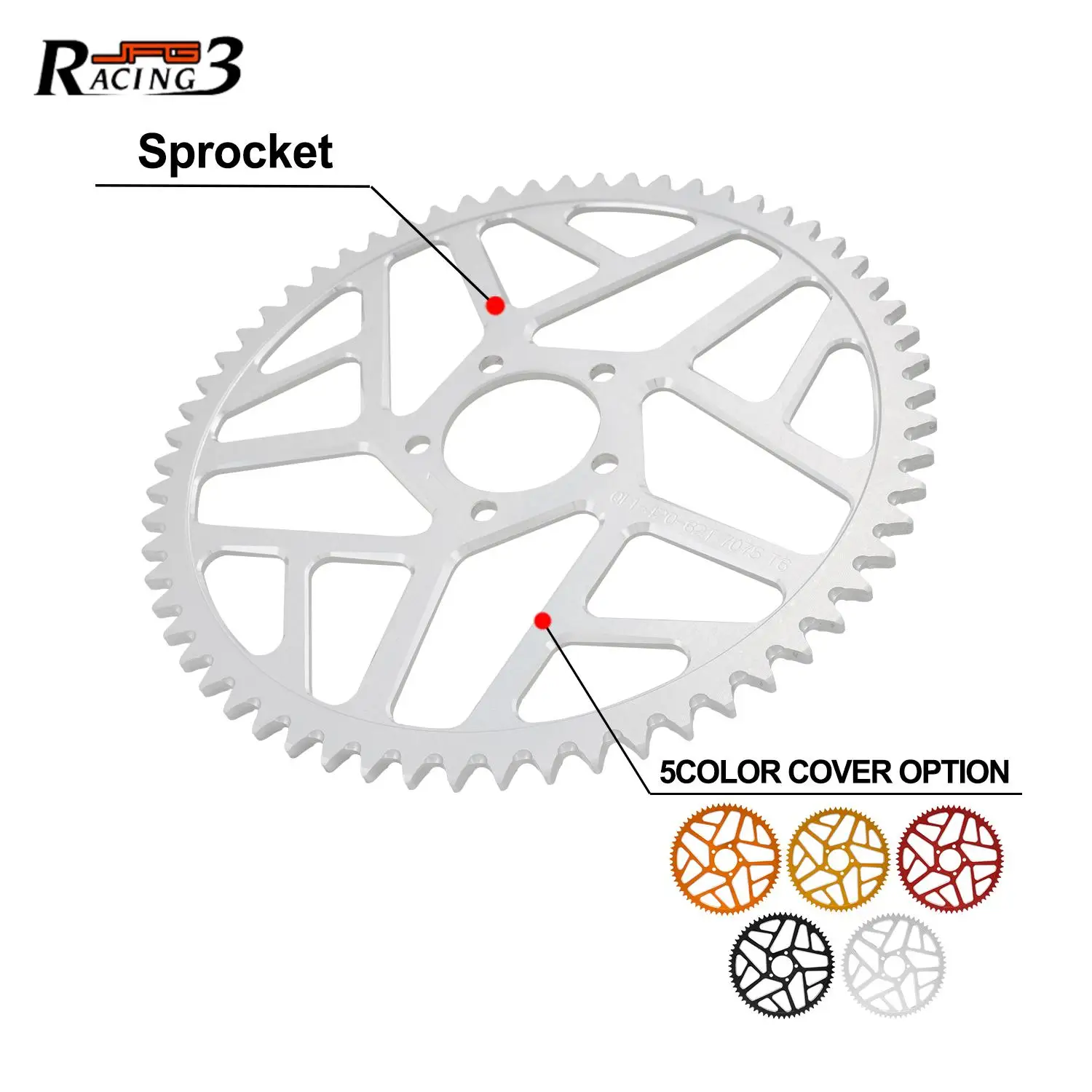 

Motorcycle 58T 62T Sprocket Chain 7075 Aviation Aluminum Alloy For Sur Ron Surron Light Bee S X Segway X160 X260 Talaria Sting