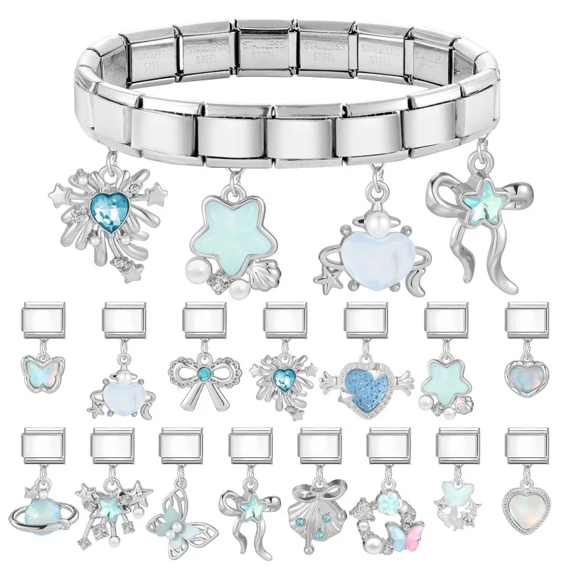 Dreamy Butterfly Bow Bracelet with Italian Charm for Girls DIY Jewelry
