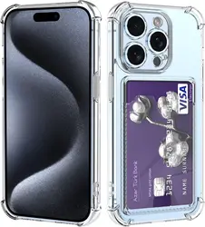 Sleek Cardholder Phone Cover with Integrated Card Storage (For iPhone 13 Mini)