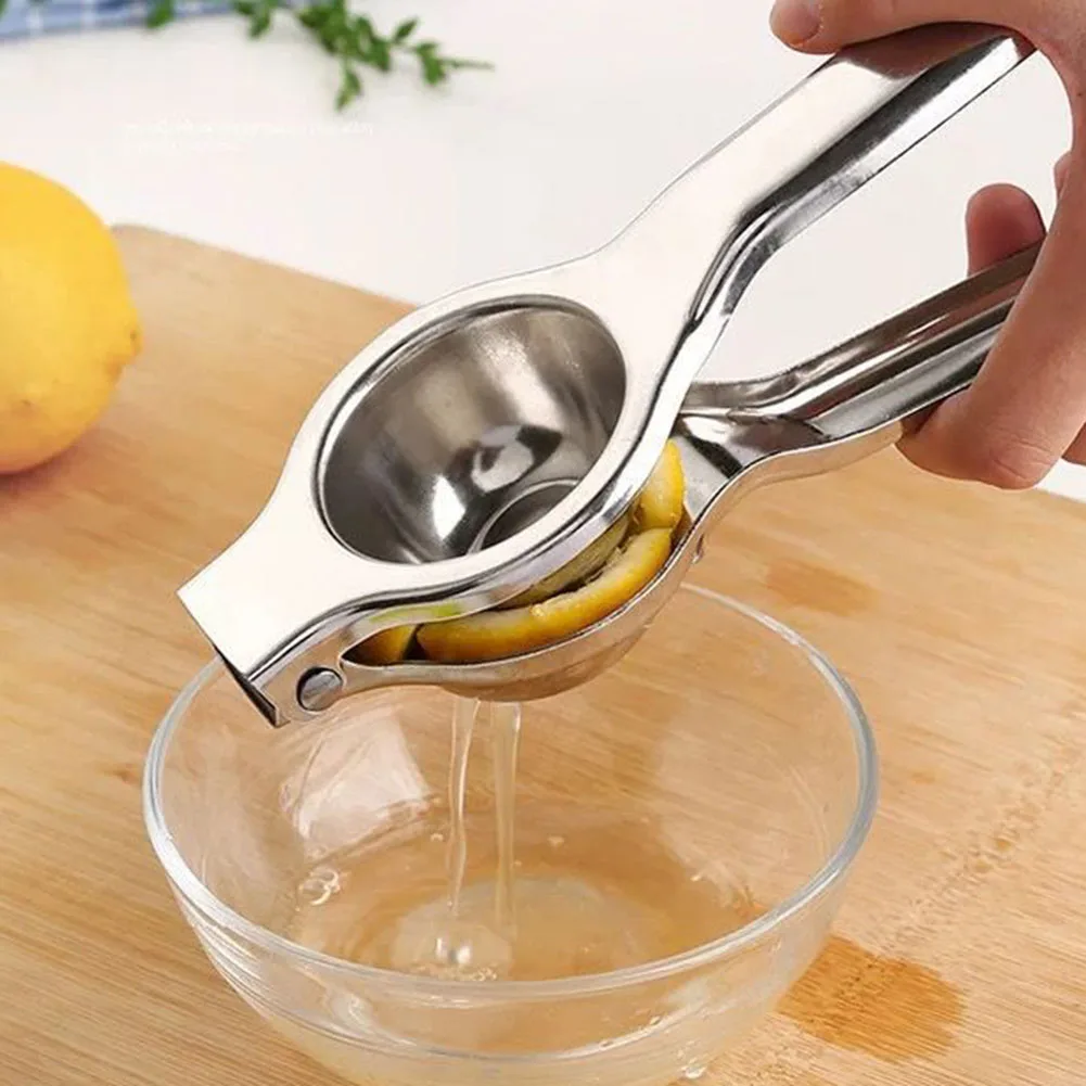 Stainless Steel Lemon Squeezer Bottle Opener 20.5*6.7cm For Lime Juicer Clip Fruit Orange Citrus Manual Bar Furniture Tool