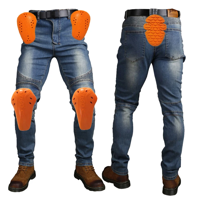 Pantaloni Da Motociclista Biker Realizzati In Aramid Protettivi
