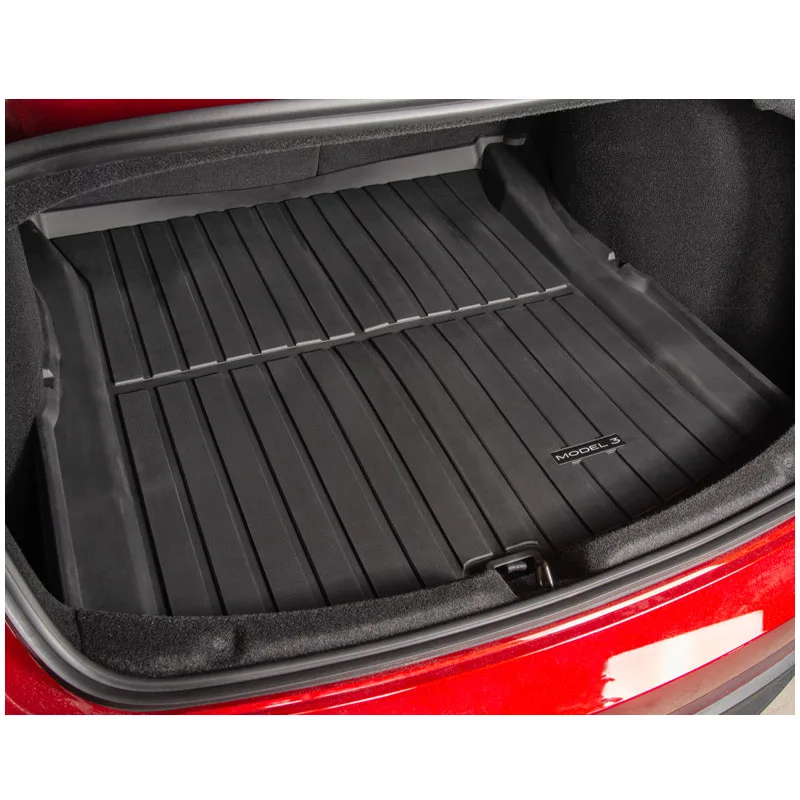 

For Tesla Model 3 (highland) 2024 2018-2023 Mats All Weather Cargo Liners Thicken Flexi TPE Boot Mat Trunk Carpet Protector
