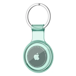 Waterproof Anti-Lost Keychain Holder TPU Case for Pet Collar & Keys Tracker Protective Cover (Green)