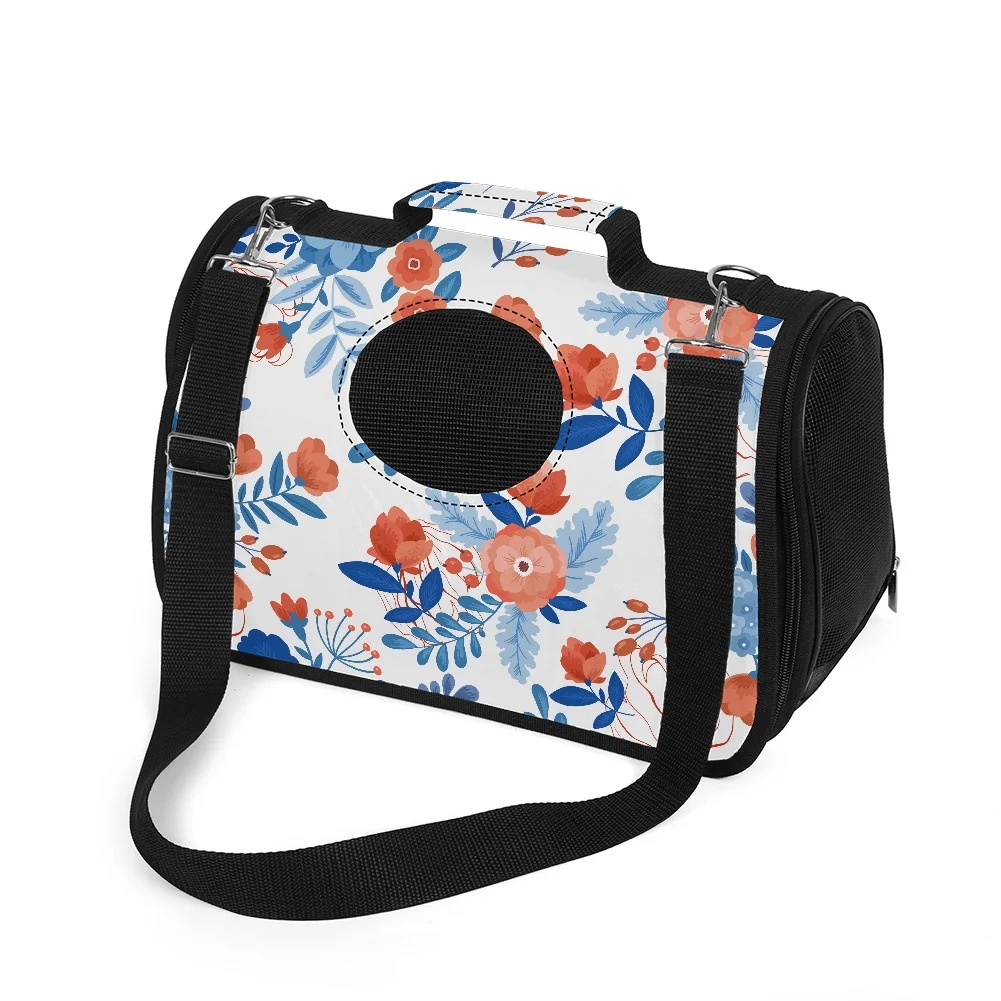 

Backpack for Cat Chinese Style Beautiful Floral Shoulder Bag Cat's Accessories Outdoor Travel Portable Pet Cat Carrier Bag