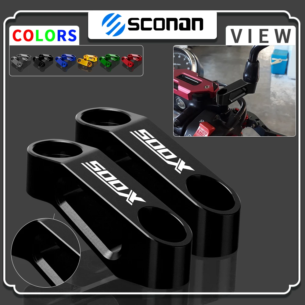 Per Honda 500X Cb500X Cb 500X Cb 500 X Cb 500X Moto Cnc Alluminio Specchietto Retrovisore Extender Adattatore Accessori Di Alta Qualità