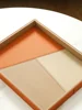 European high-end leather rectangular tray Living room tea table tabletop storage tray Bathroom toiletry table cup storage tray 5