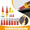 Stainless Steel Caulk Nozzle Applicator With Base Caulking Finisher Sealant Finishing   Bathroom Sink Nozzle Adhesive Pistol 1