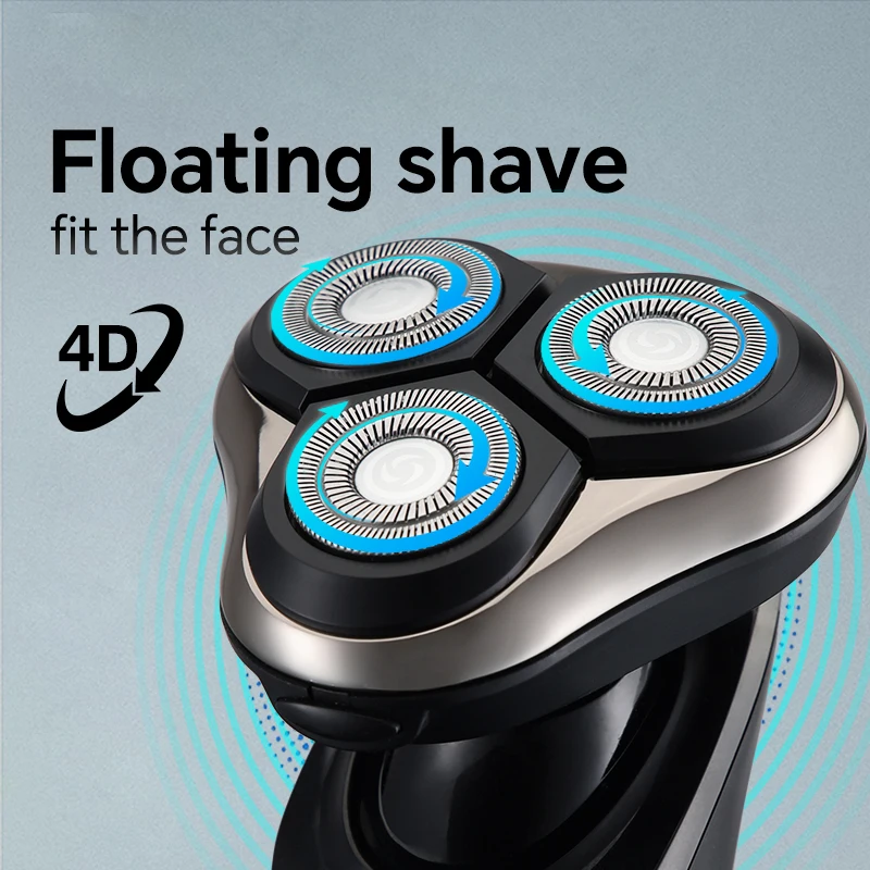 Men's electric shaver rotary cordless shaver USB charging portable travel accessory