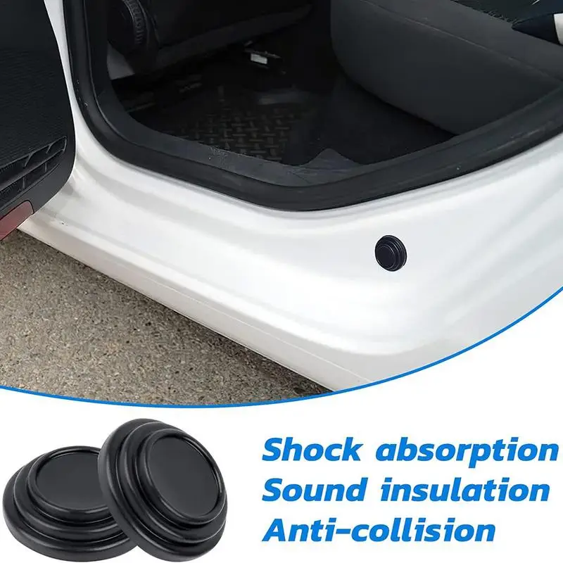 Car Door Anti-Collision Silicone Pads Shock Absorber Gasket Anti-shock Protection Soundproof Silent Buffer Stickers Accessories Car Door Anti Collision Pads