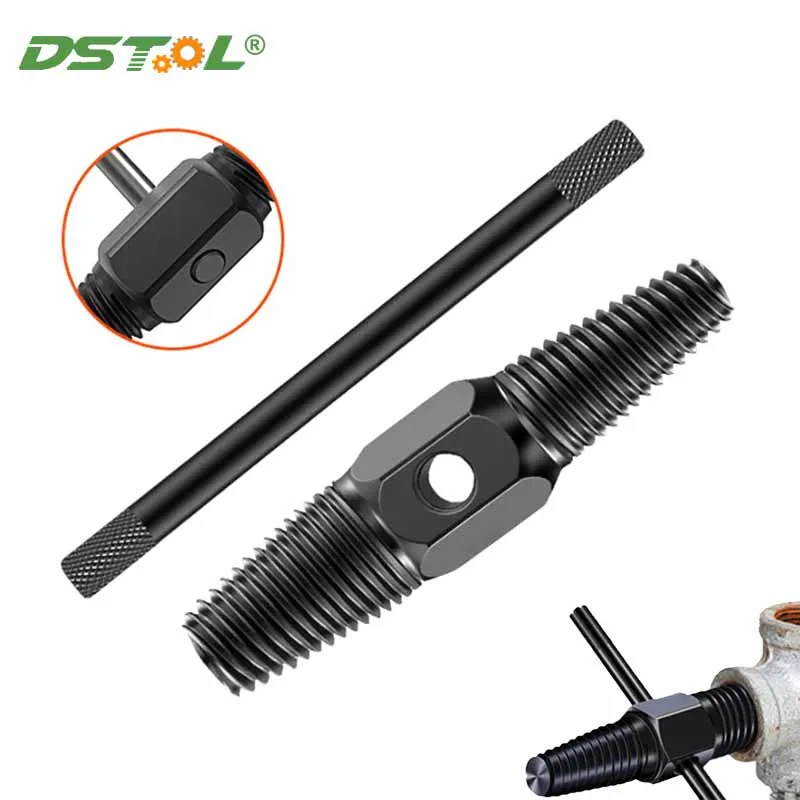 Screw Extractor Speed Out Double-Head Broken Screws Bolt Remover Tool Kit With Booster Lever For Damaged Water Pipe Faucet