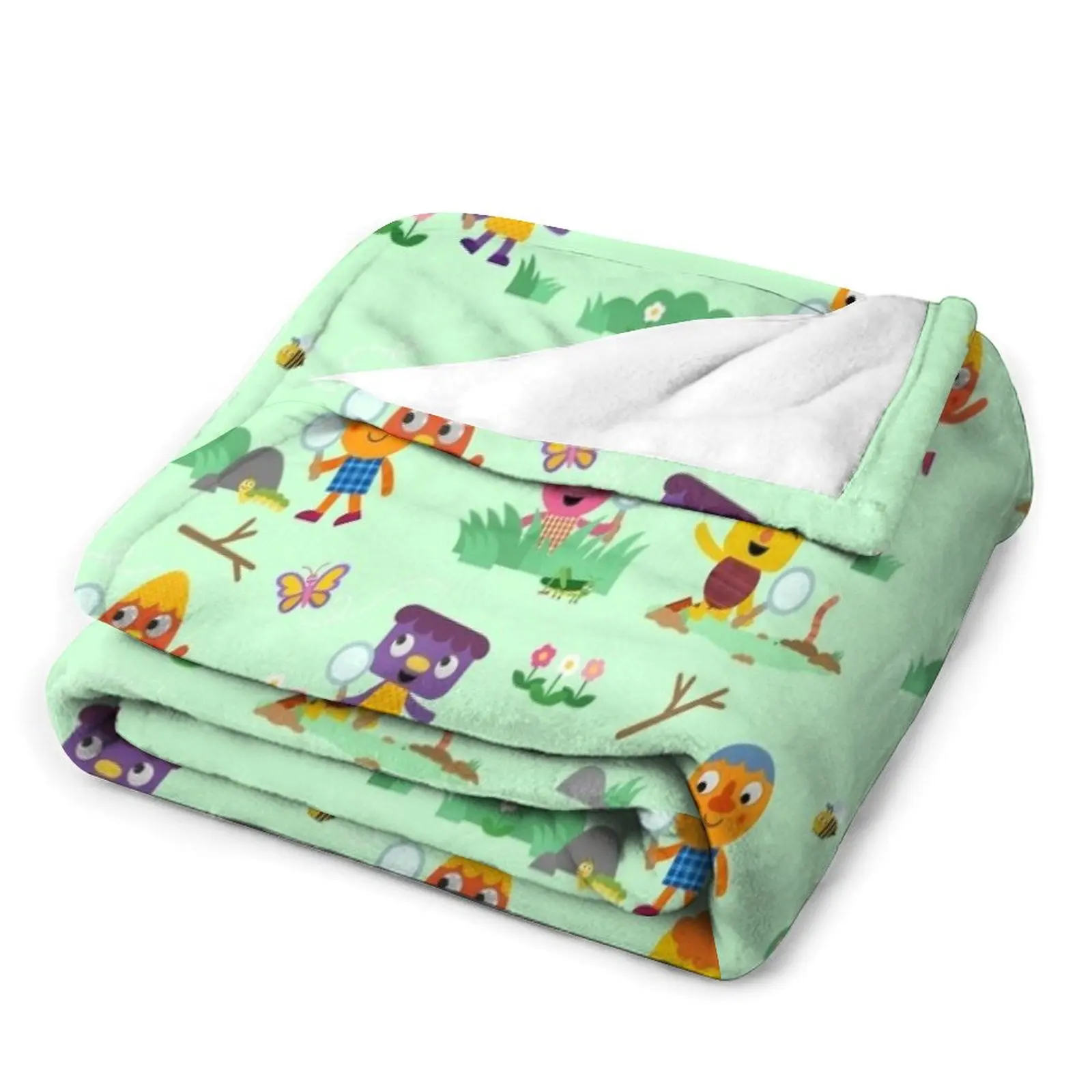 Noodle & Pals Pattern 02 Throw Blanket Plaid Loose Blankets 3