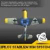 Volantex BF109 Remote Control Airplane 2.4GHz 4CH 400mm Wingspan One Key U-Turn Aerobatic RC Plane Warbird Gift Toys 76111 4