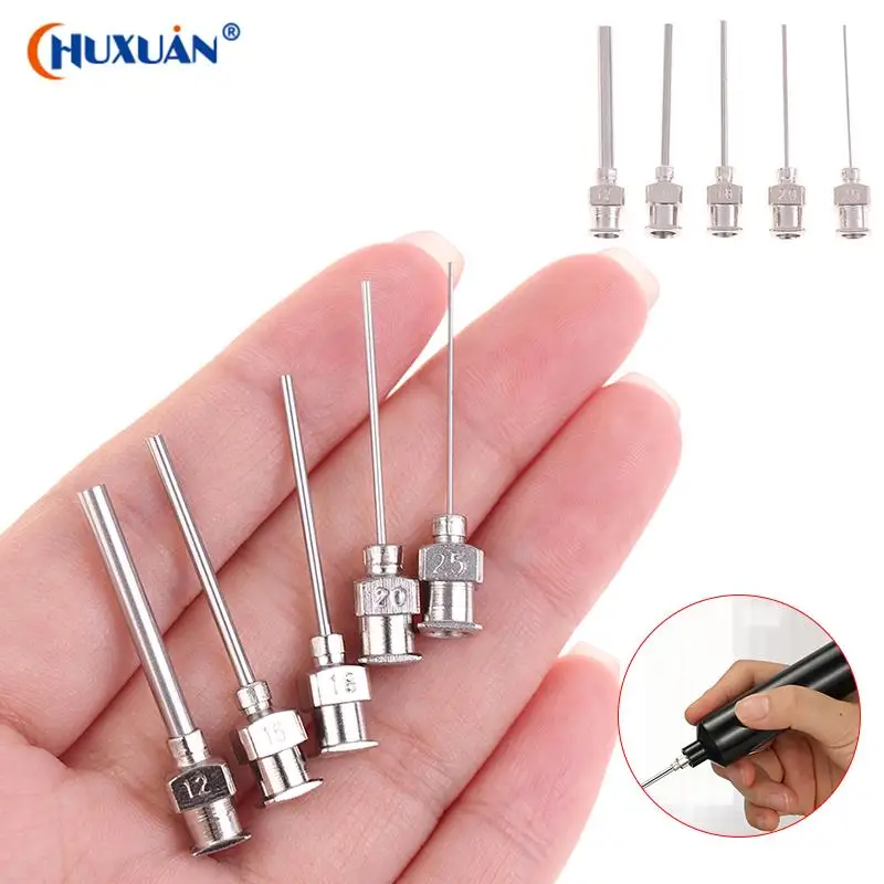 5Pcs/set Needle Blunt Tip Stainless Steel Syringe Dispenser Needles 12/16/18/20/25/G High-quality Accessories