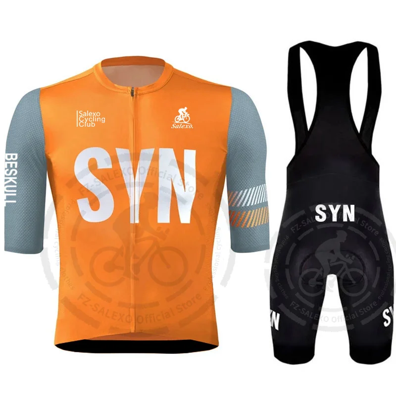 2025 SYN Cycling Jersey Men's Sports Set Summer Bike Jersey Mtb Cycle Wear Bib Shorts Short Sleeve Sets Maillot Ciclismo Hombre 5