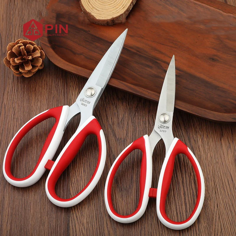 Tailor Scissors Sewing Shears Heavy Duty Stainless Steel 17cm/6.69in 22.5cm/8.86in Red ABS+TPF for Fabric Leather Crafts