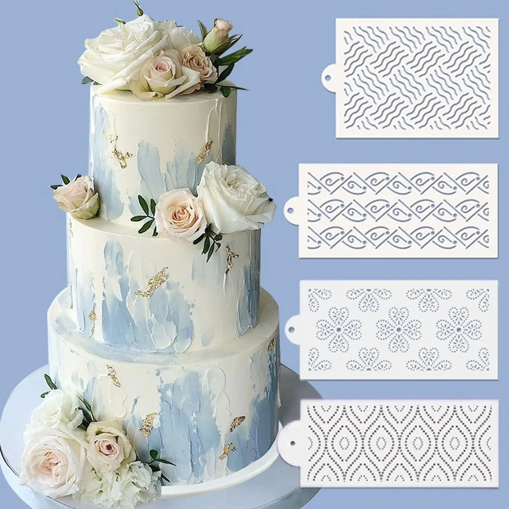 Wedding Cake Stencil Cake Decorating Template Wedding Cake Decorative  Flower Edge Molding Baking Fondant Tool for Wedding Cake Decoration  Birthday