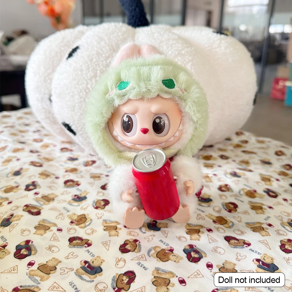 ラブブ　2個セット　洋服おまけ For 17cm Labubu clothes outfit V1 V2 baby green big fish