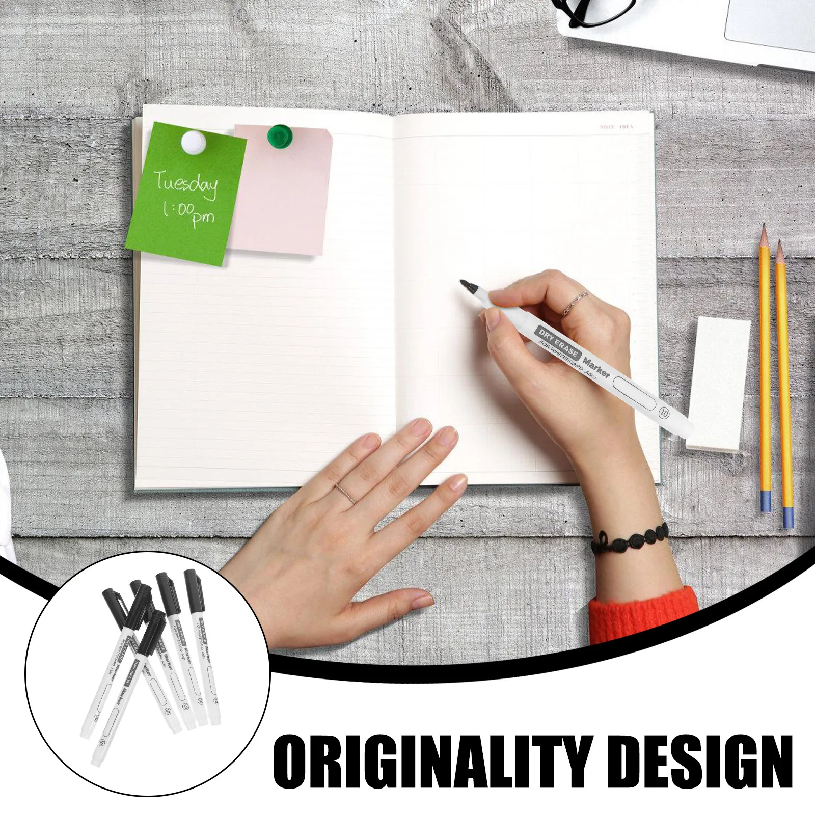 12Pcs 화이트 보드 마커 세트 교실 학교 사무실 용 비 페이딩 파인 팁 마크 펜 화이트 보드 마커 펜 학교 용품