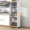 Modern Plastic Kitchen Cabinet for Kitchen Furniture Storage Cabinet Simple Household Multifunction Living Room Landing Locker 5