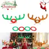 Inflatable Reindeer Antler Hat with Rings Christmas Games Inflatable Reindeer Antler Hat Ring Toss Game Christmas Party Games 1