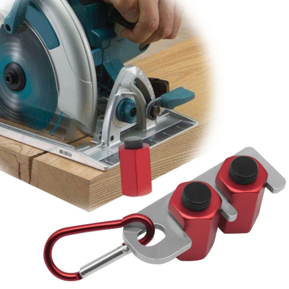 thumbnail image 2 of LARMEIL High Quality Stair Gauge With Anti-Drop Holder & Carabiner, Tall Stair Gauges For Framing Square, Attachment Tool And Gu 2 of 11