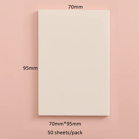 Sheets Transparent Sticky Notepad Waterproof Self-Adhesive Memo Notes Pads School Office Stationery Home Stick it Notes