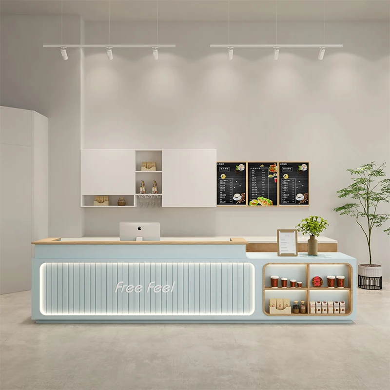 Рисунок 4 - Простые современные информационные столы для ресепшн