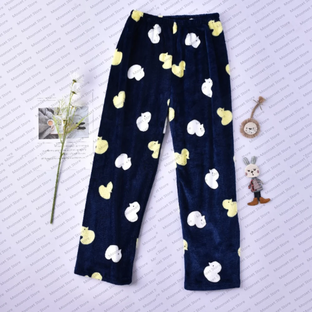 Autumn And Winter Fairy Warm Pants Lazy Person's God Pants Warm Flannel Home Pants Pajama Pants Women's Casual And Comfortable_ecoleips.com