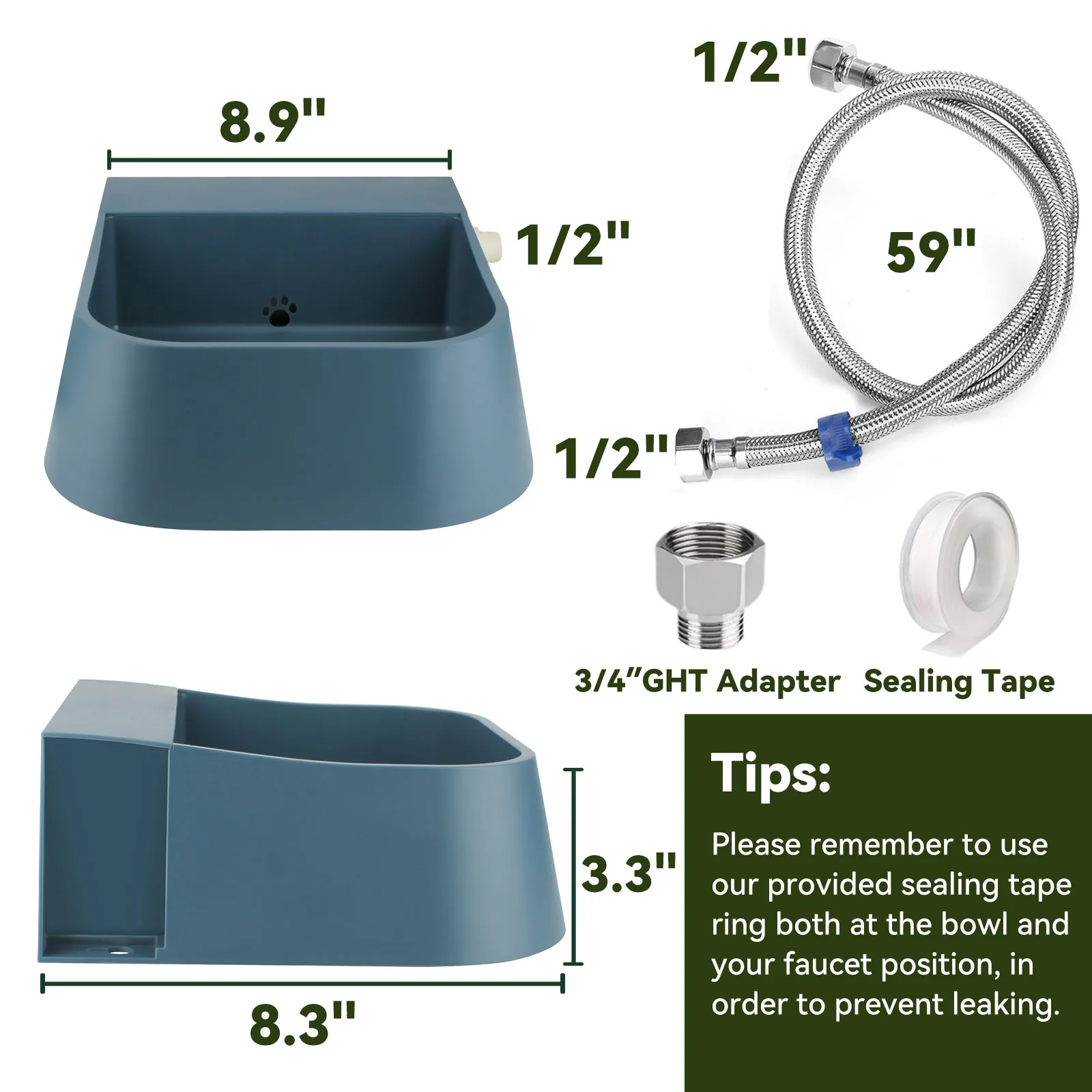 Automatic Water Bowl For Dogs Horses And Farm Animals_voghion.com