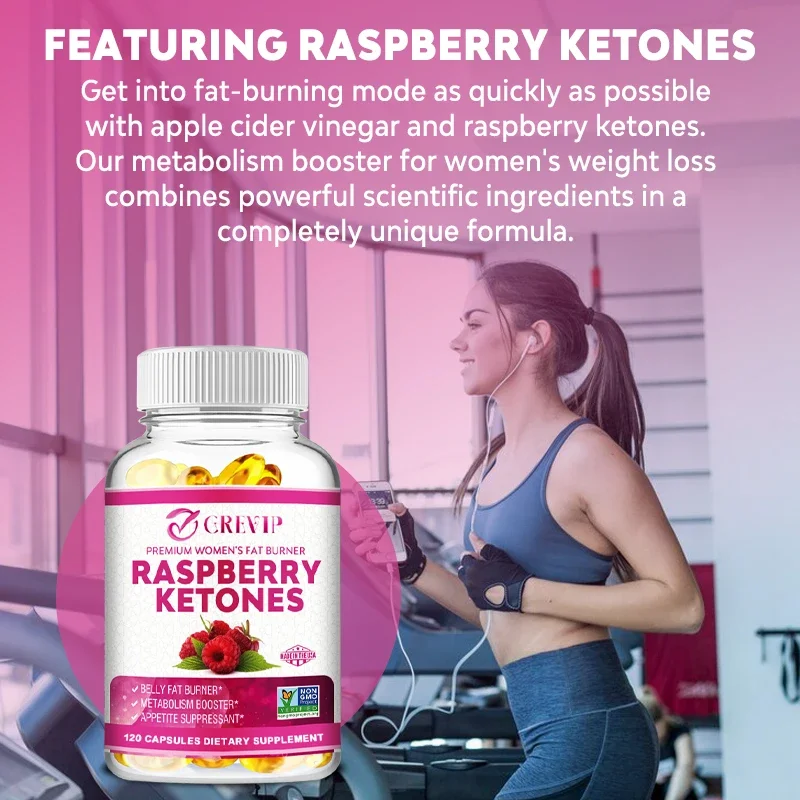 Raspberry Ketones-Supports Healthy Weight Management, Antioxidants, Boosts Energy Levels, Increases Satiety